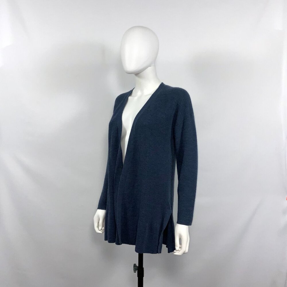 Vineyard Vines Open Front Cardigan in Blue Size S Long Sleeve - Picture 4 of 10